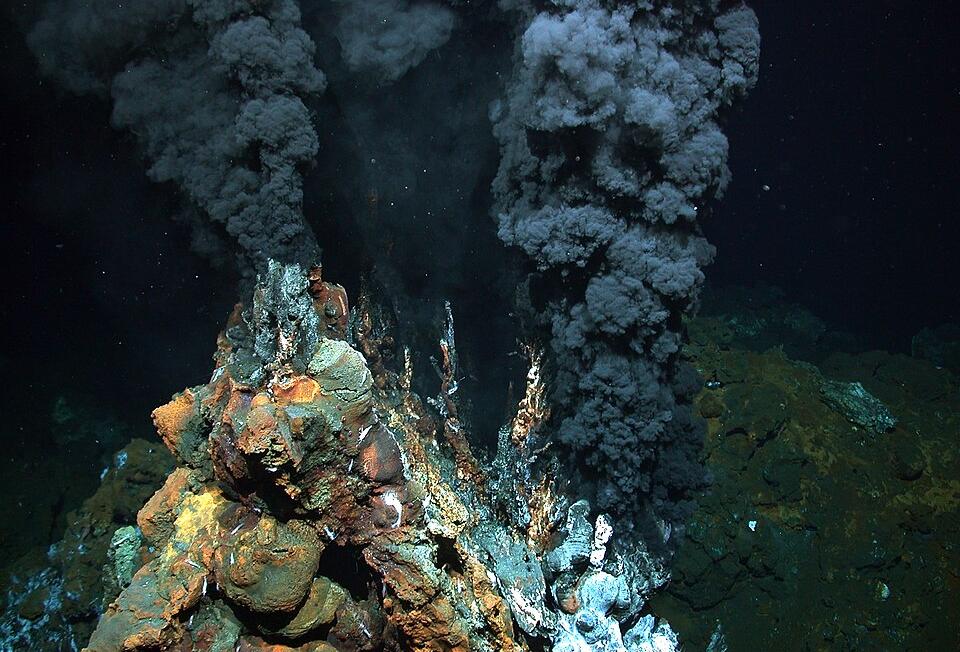 A mineral-rich hydrothermal vent on the Mid-Atlantic Ridge