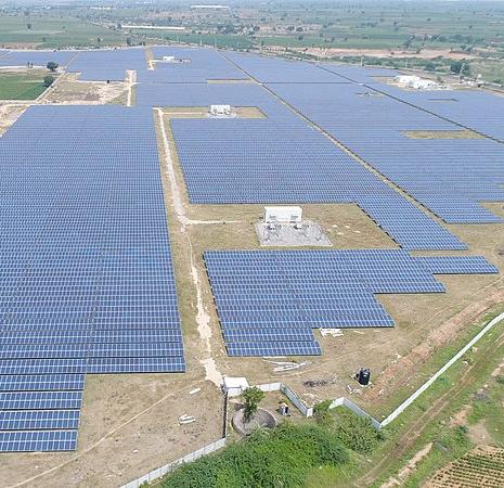 A ground-based solar power plant