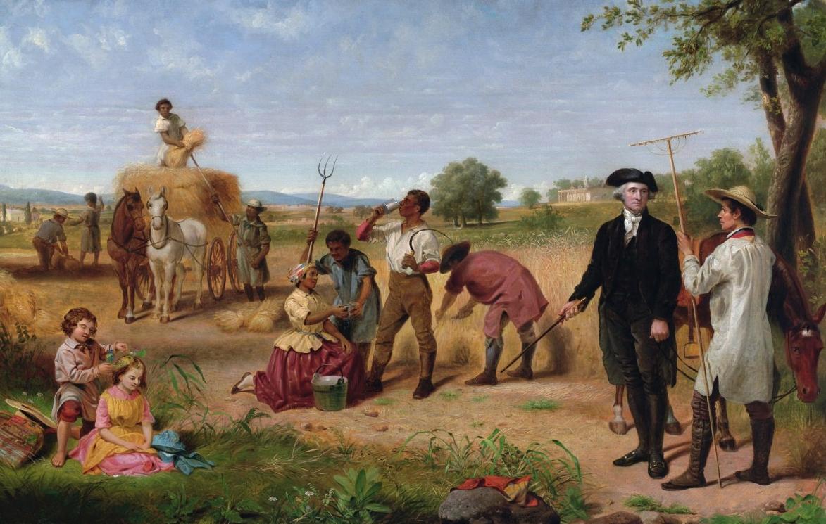 George Washington and his plantation slaves