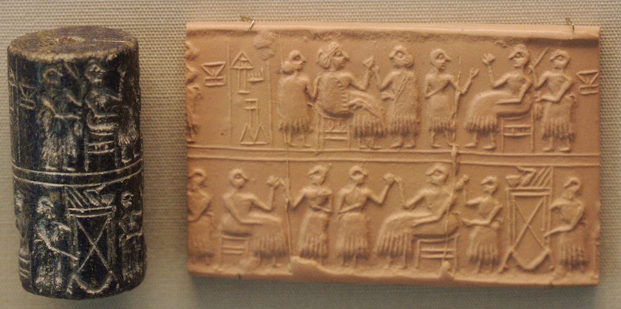 Cylinder seal and clay impression