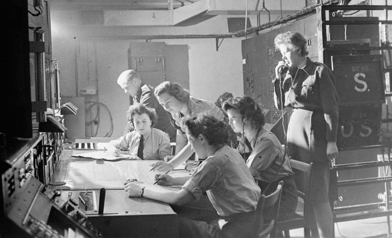 Inside a radar receiver station