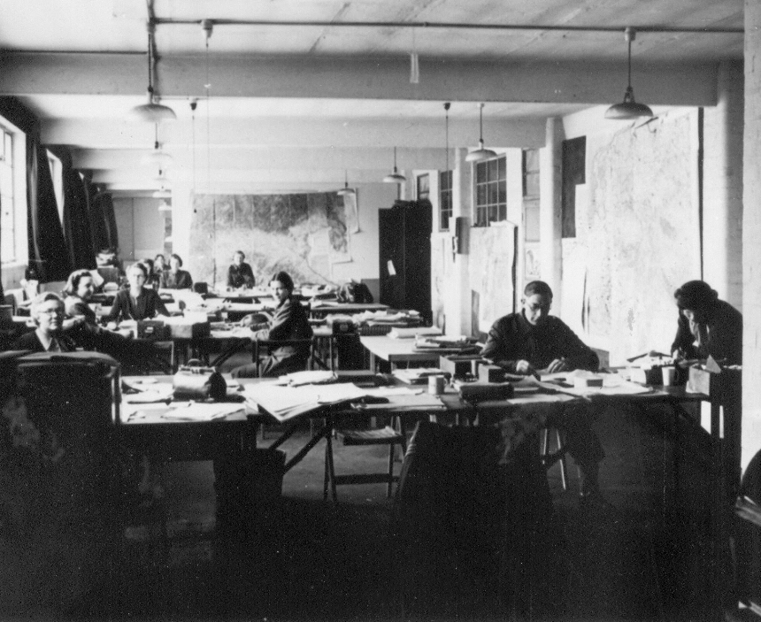 A team working at Bletchley Park