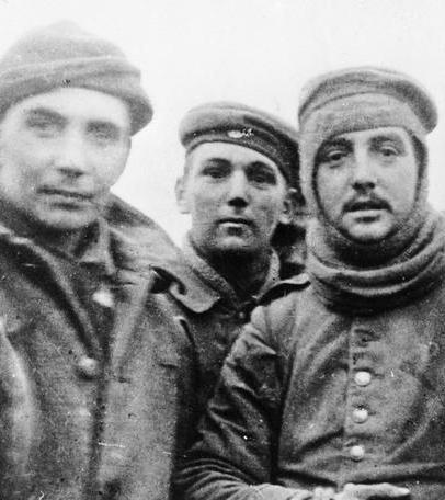 British soldiers mixing with German troops
