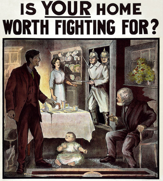 Irish World War I propaganda recruitment poster
