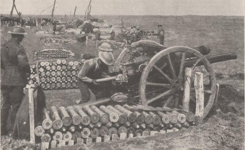 The 18-pounder, the standard British field gun of World War I