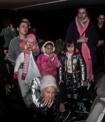 Refugees in Mariupol
