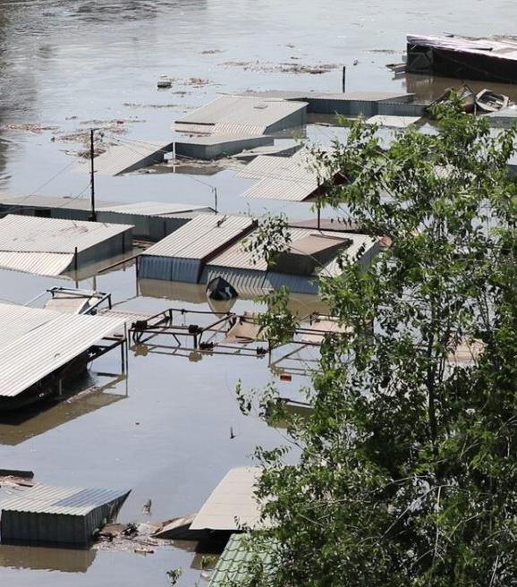 Flooding following the destruction of the Kakhovka Dam, 6th June 2023