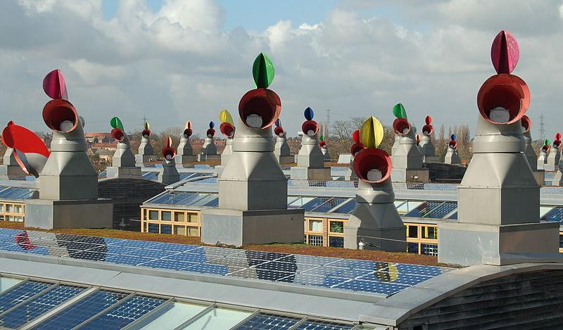 The BedZED estate, the UK's first carbon neutral community