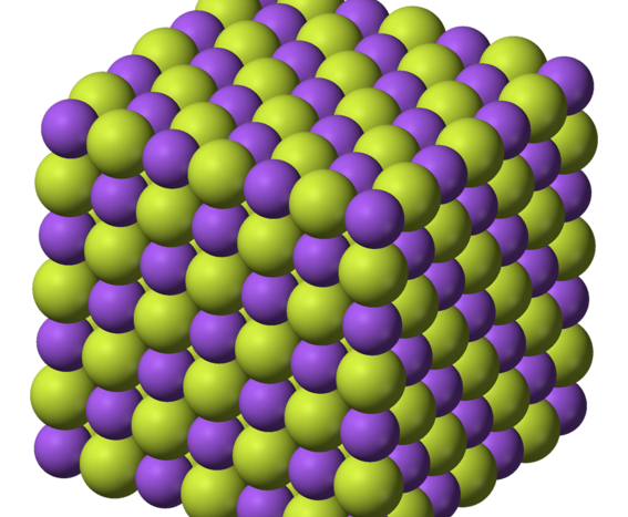 Atoms packed together