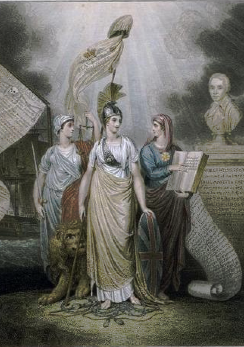 Plate to commemorate the abolition of the slave trade, 1807