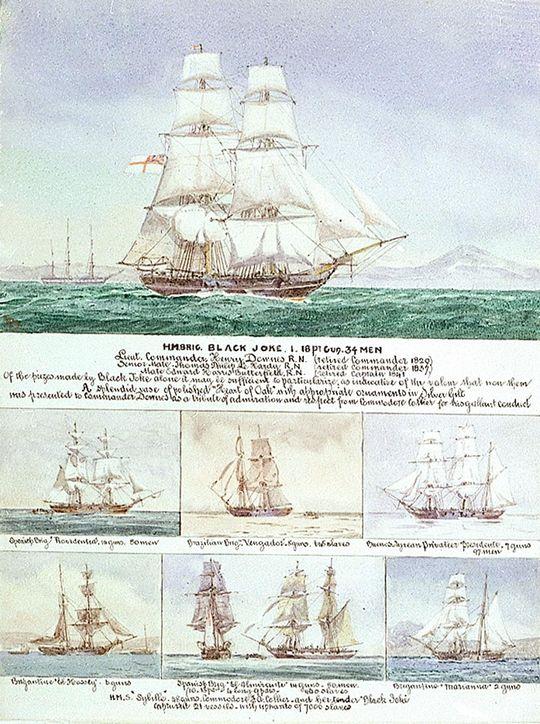 Royal navy prizes captured during the Blockade of Africa