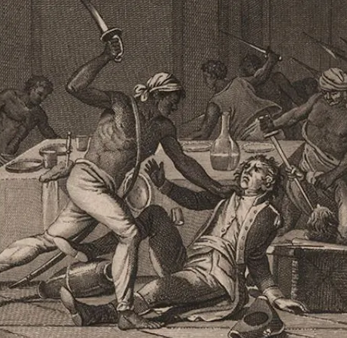 Enslaved Africans attack their masters during Tacky's War