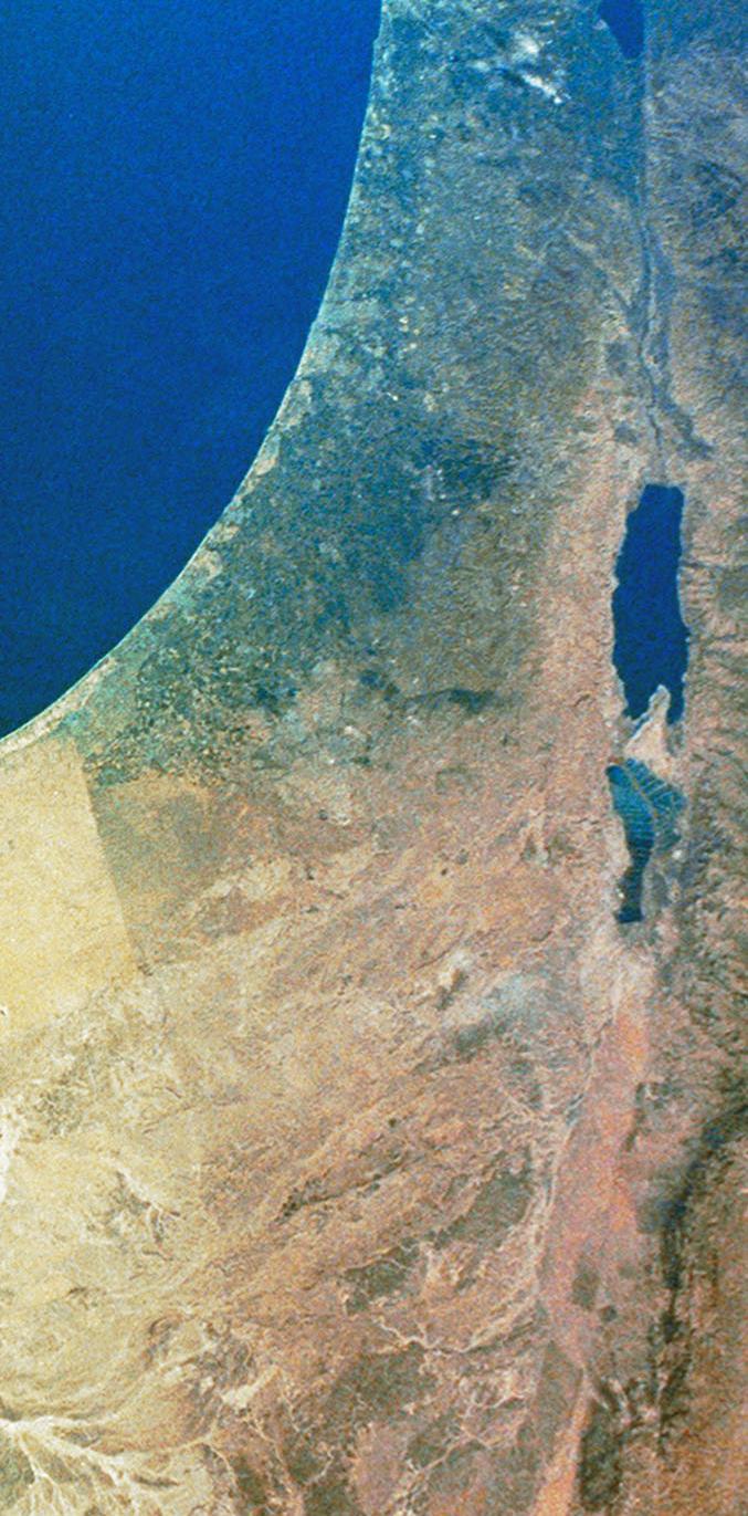 Image of Israel / Palestine taken from space