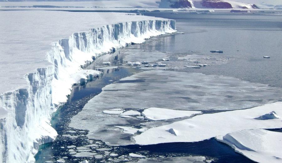 Front edge of an Antarctic ice shelf