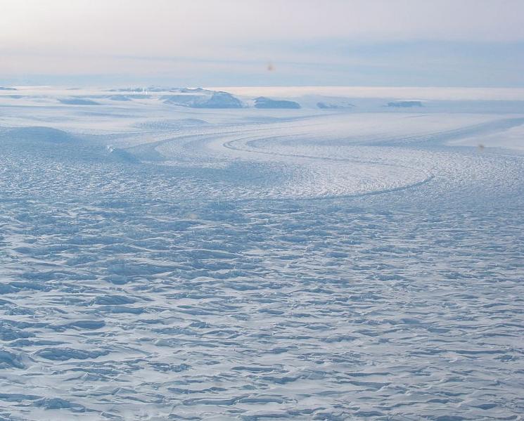 David Glacier, an ice stream in the East Antarctic ice sheet