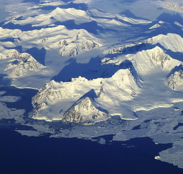 Aerial view of the northern Antarctic Peninsula