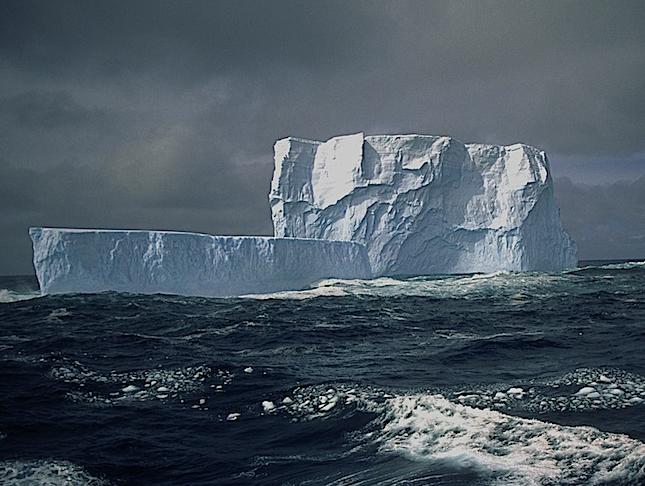 Freshly calved iceberg off the Antarctic Peninsula