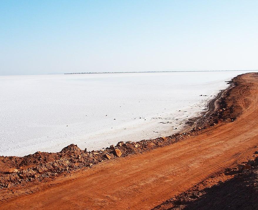 The white salt desert of Rann of Kutch