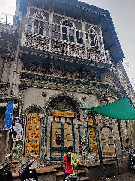 A building in the Old City of Ahmedabad