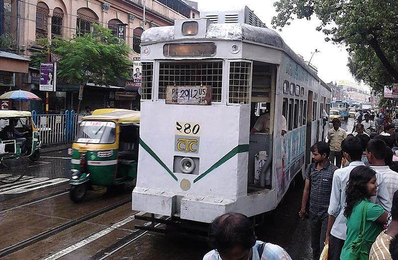 Tram in the Sealdah district of Kolkata