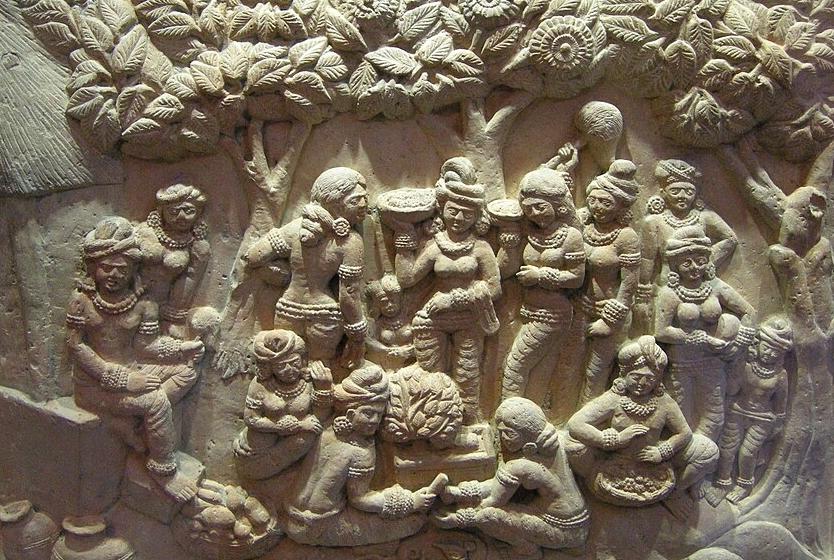 A sculpture of ancient Bengal, found in Chandraketugarh