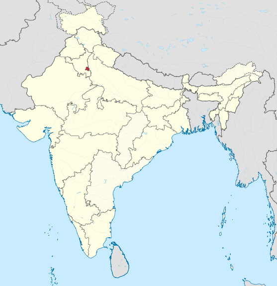 Location of Delhi