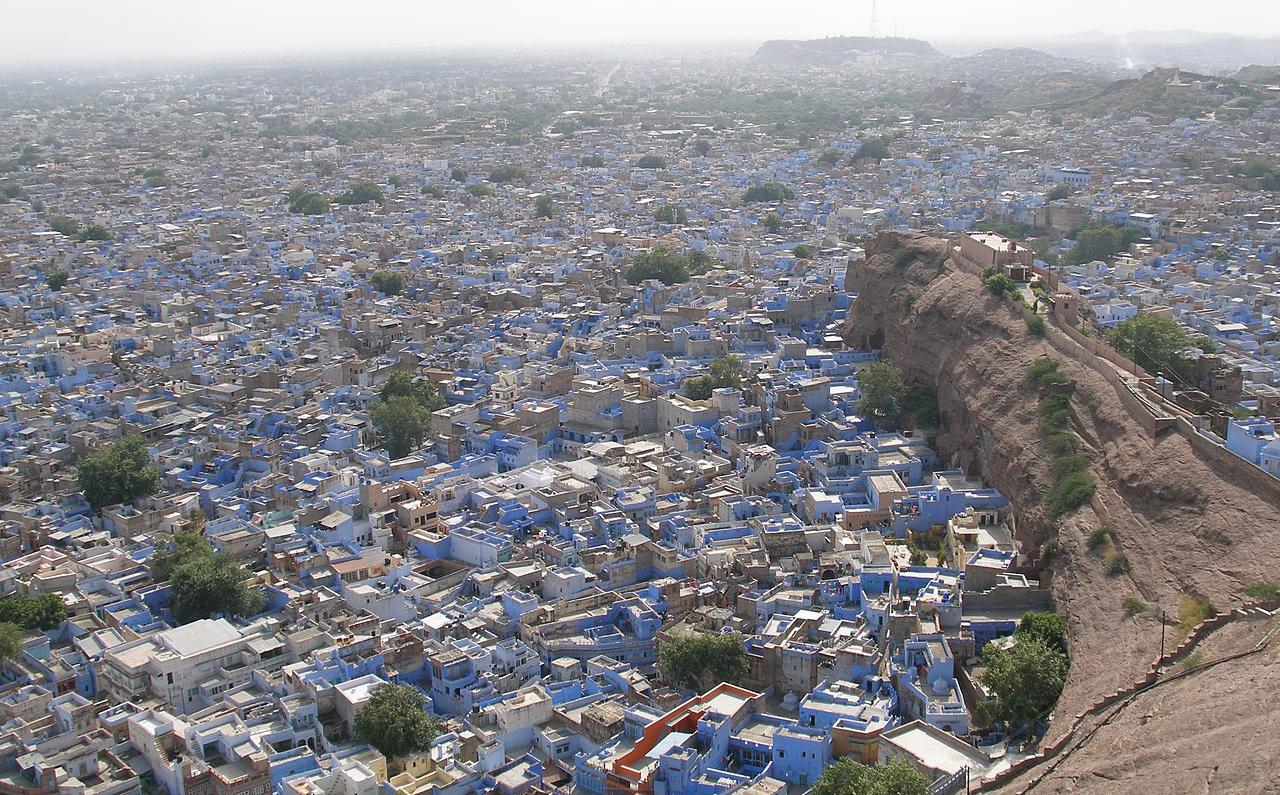 Panoramic view of the Blue City of Jodhpur