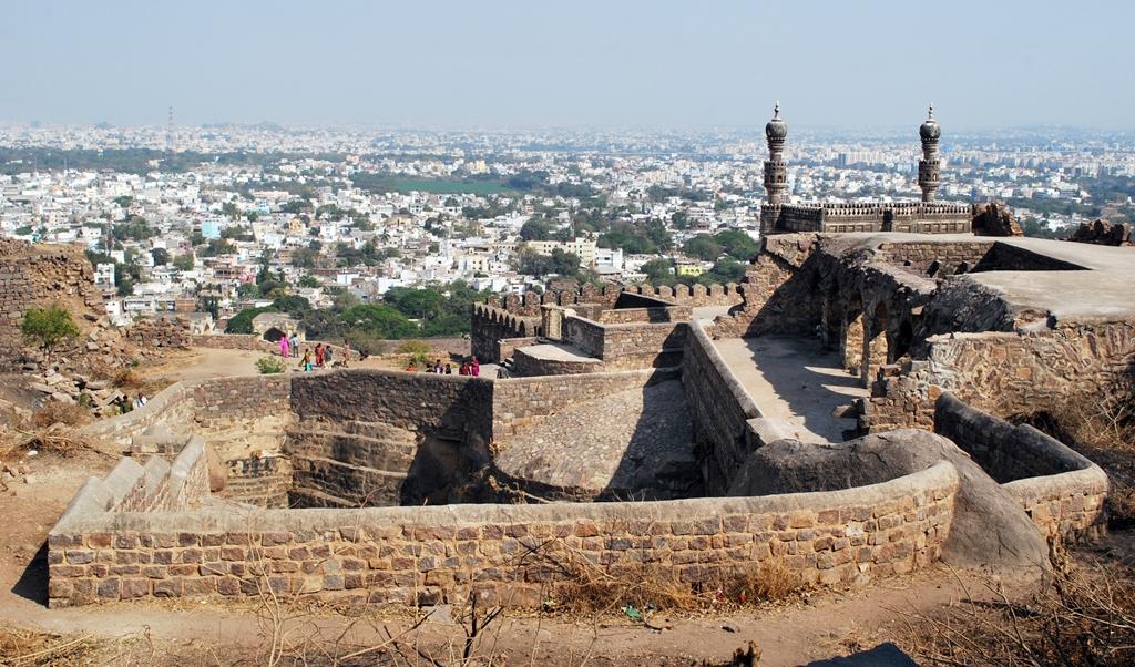 Ruins of Golconda overlooking Hyderabad