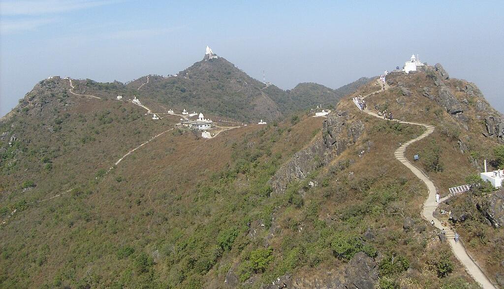 Shikharji, pilgrimage site for Jains, on Parasnath mountain