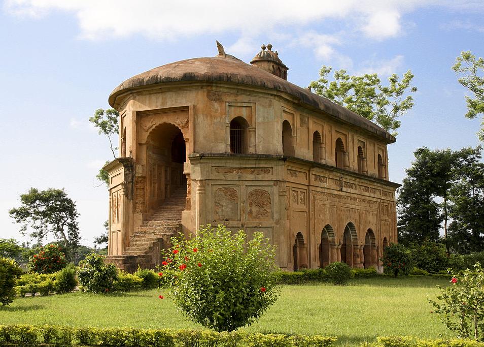 The Rang Ghar sports pavilion built by Ahom kings, 1746