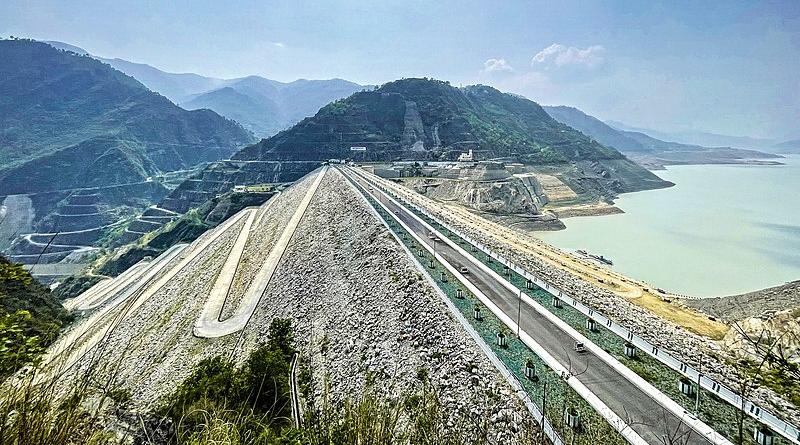 Tehri Dam on the River Bhagirathi, Tehri Garhwal district