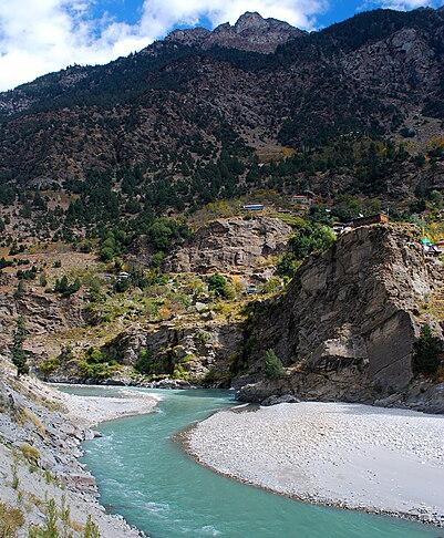 River Sutlej in Kinnaur, Himachal Pradesh
