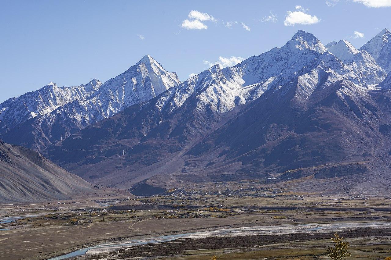 Peaks of the Zanskar Range, part of the Great Himalayas