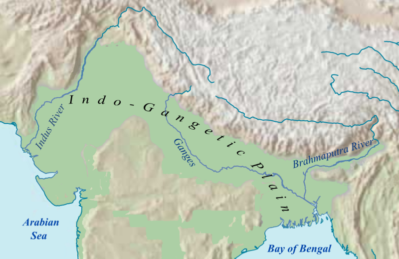 Map of the Indo-Gangetic Plain