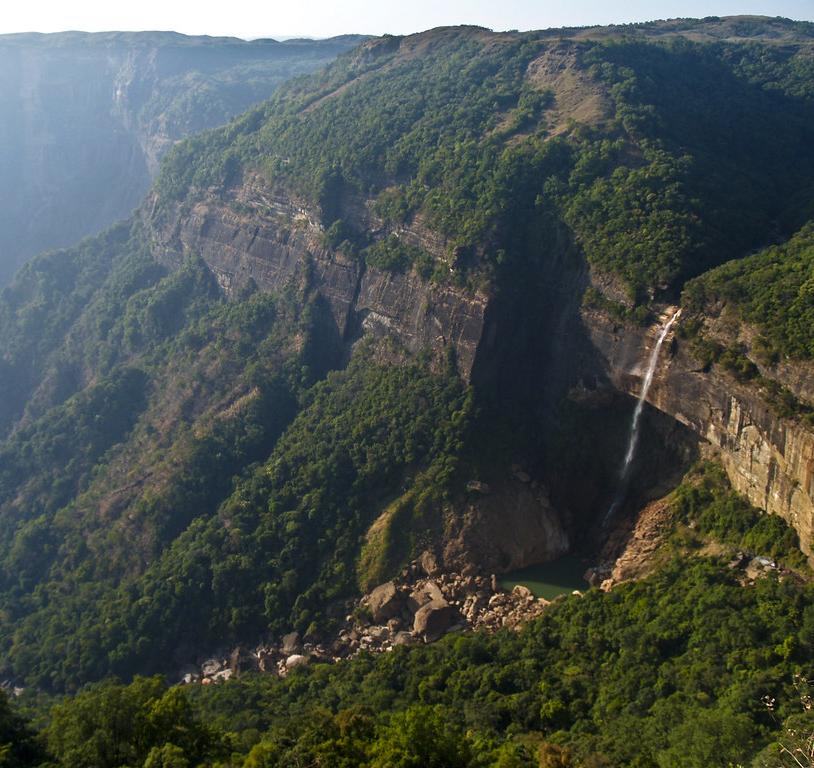 Noakalikai Falls, pictured during the dry season in winter