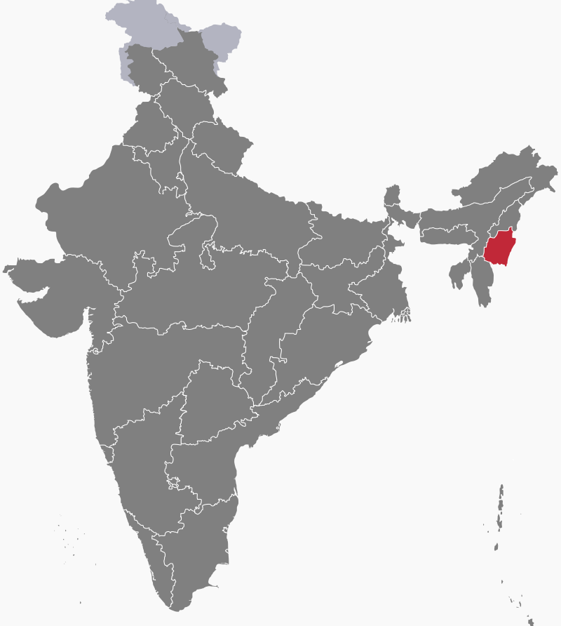Location of Manipur