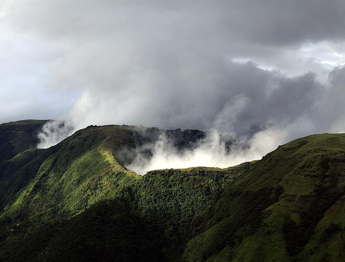 Clouds covering the Khasi Hills near Laitmawsiang, Meghalaya
