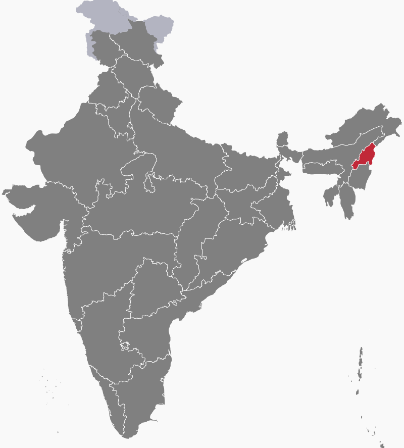 Location of Nagaland