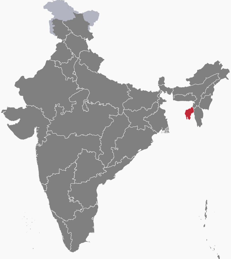 Location of Tripura