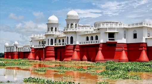 Neermahal ("Water Palace"), built by the Maharaja of Tripura in 1938 in the middle of Lake Rudrasagar