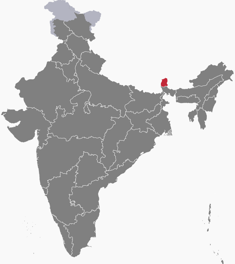 Location of Sikkim