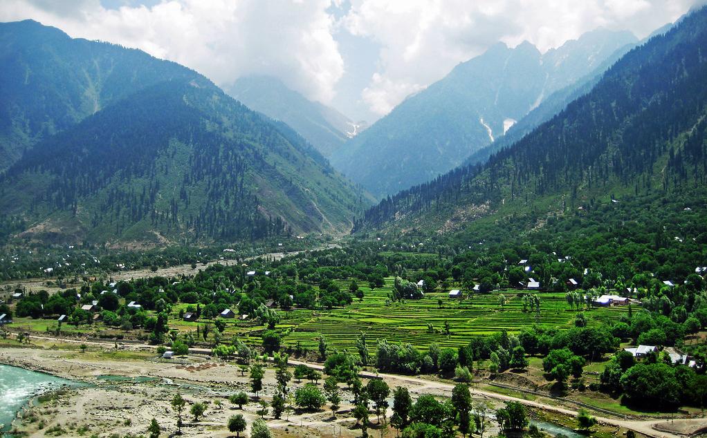 A view of the Vale of Kashmir near Kangan, just north of Srinagar