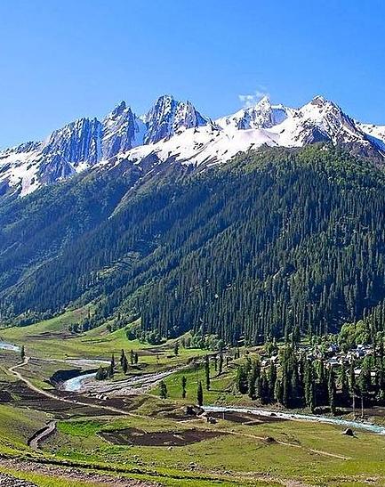Sonamarg, northeast of Srinagar in the Himalayas