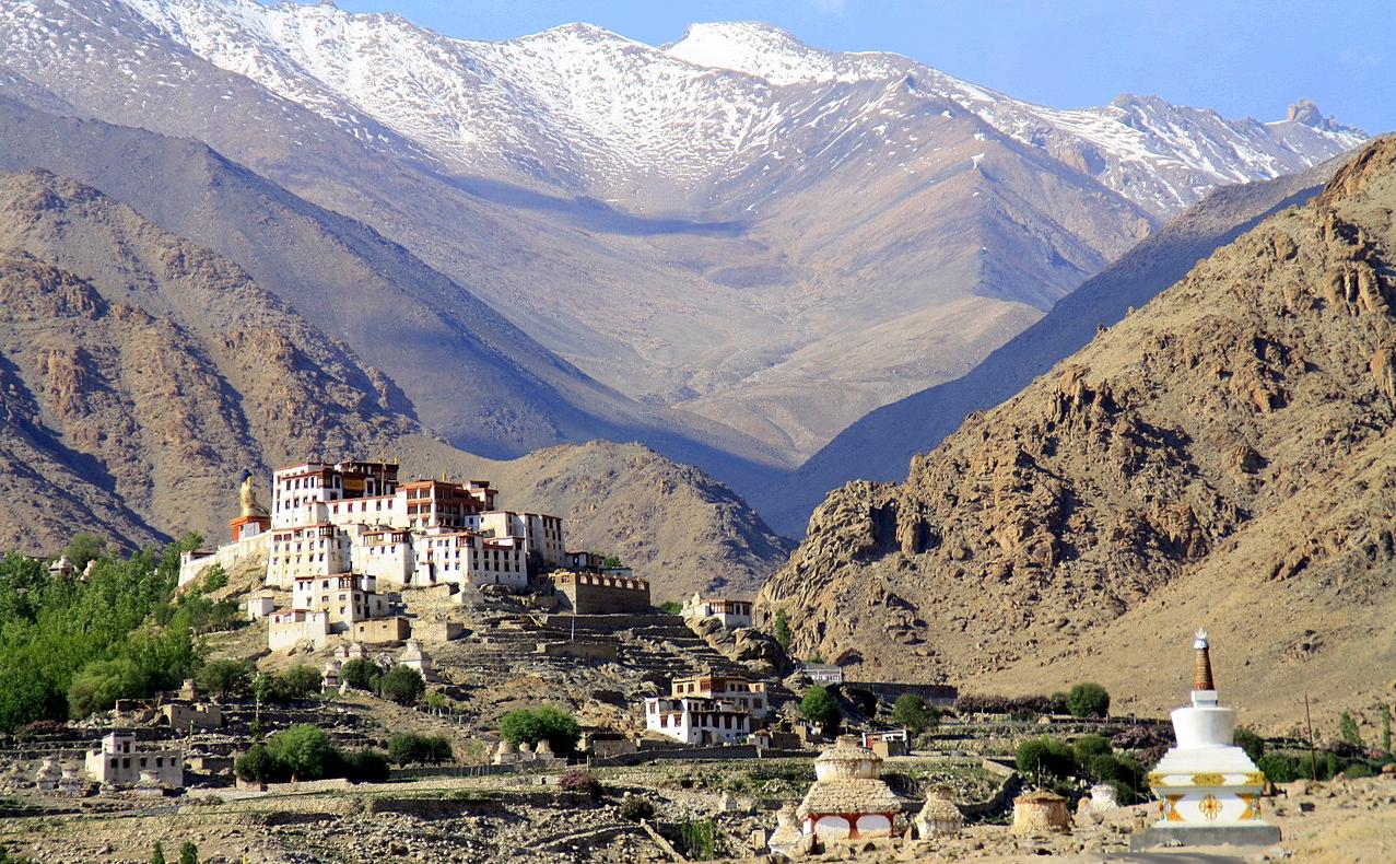 Likir Monastery, a Tibetan Buddhist monastery located in the Indus Valley