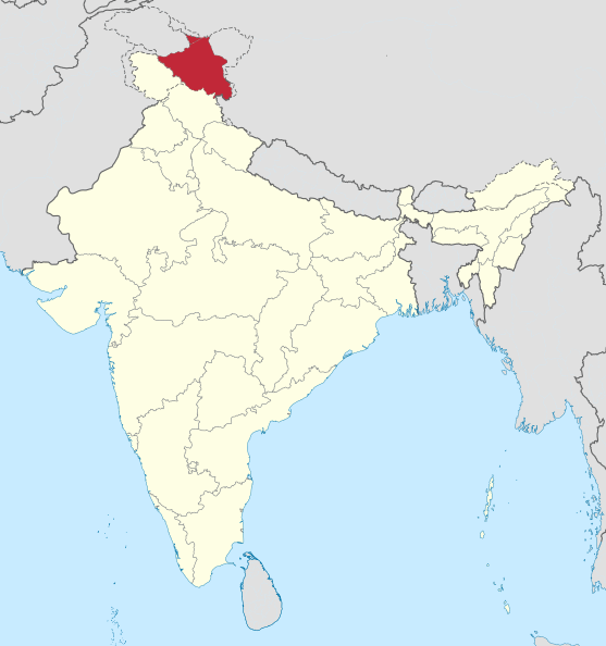 Location of Ladakh