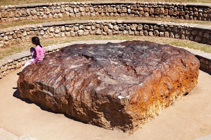 The Hoba meteorite, in Namibia, Africa