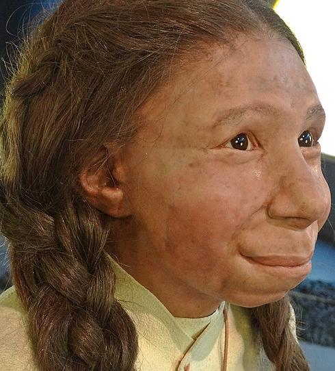 Reconstruction of a young Neanderthal girl