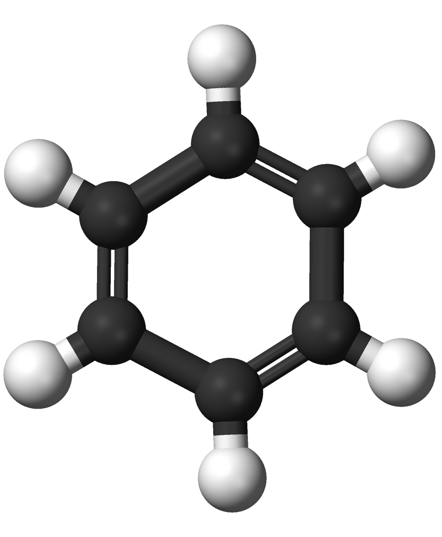 Benzene, an aromatic compound