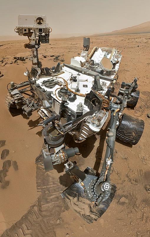 NASA's Curiosity rover on Mars's surface