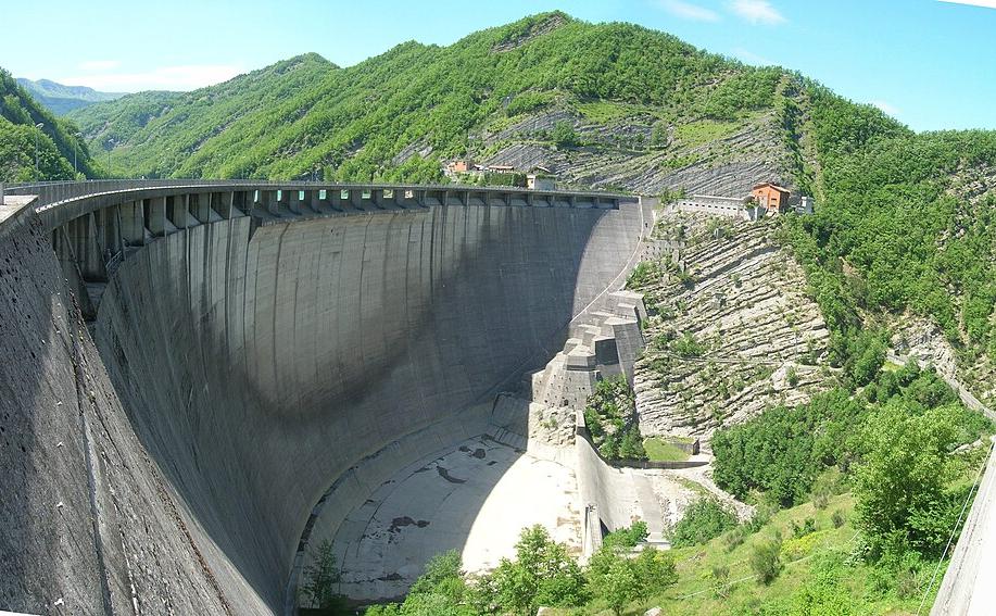 Ridracoli arch-gravity dam, Italy